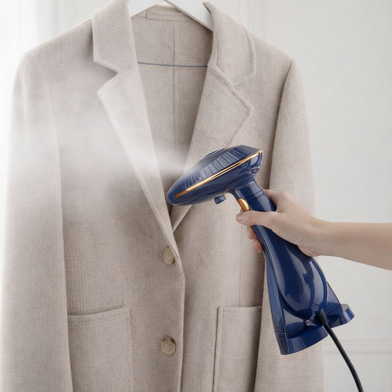 Handheld Foldable Garment Steamer - Dual Removable Water Tanks