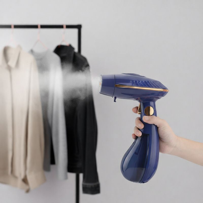 Handheld Foldable Garment Steamer - Dual Removable Water Tanks