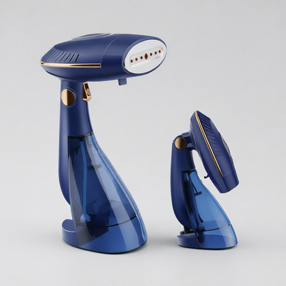 Handheld Foldable Garment Steamer - Dual Removable Water Tanks